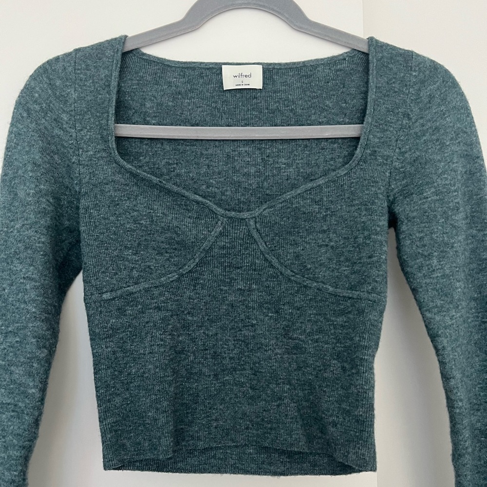 Aritzia — Knit Bustier Style Sweater